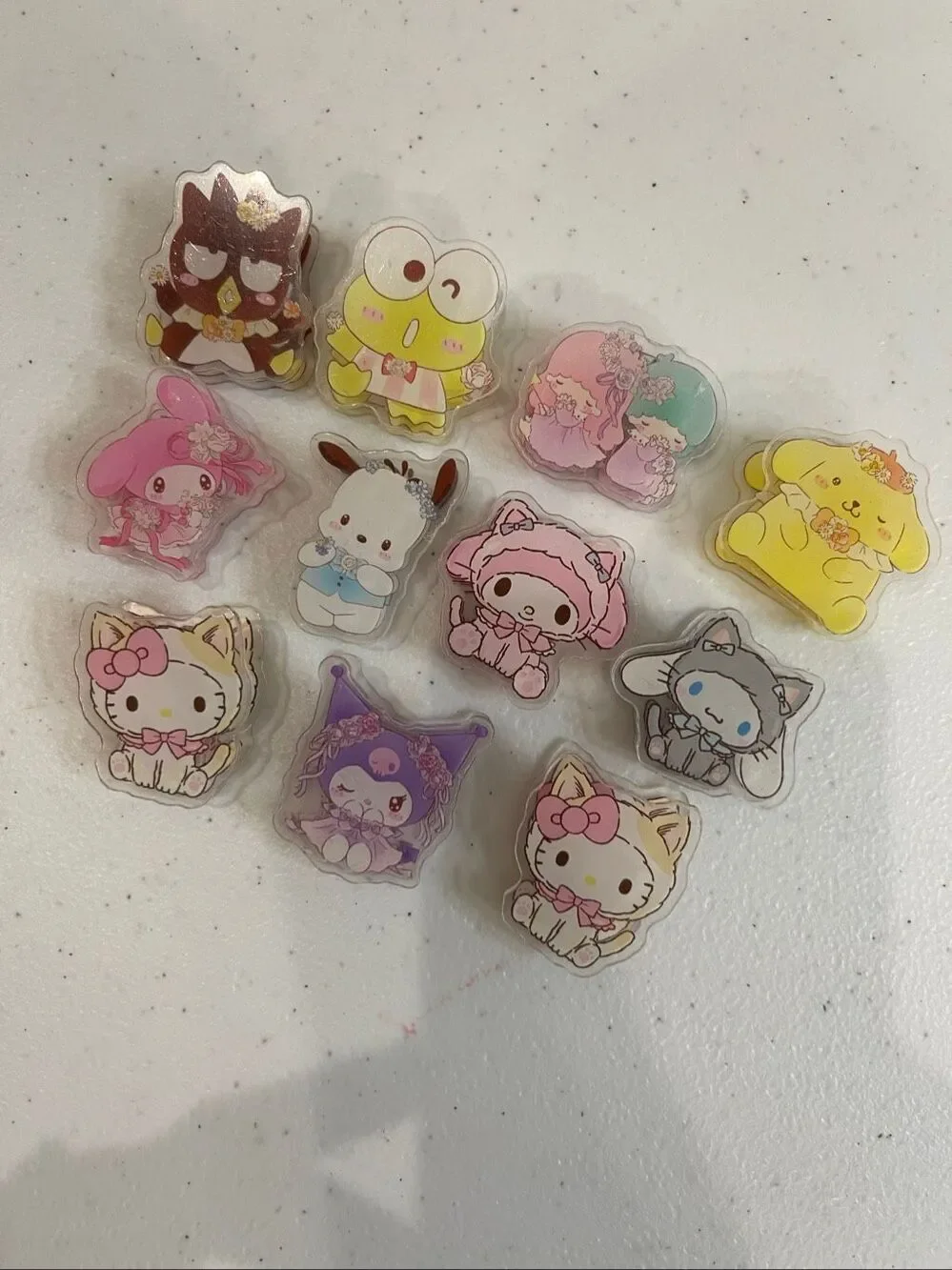 Hello Kitty and Sanrio friends paper clips lot of 10
